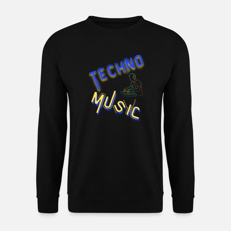 Techno Underground Club Logo - Unisex Pullover - Schwarz