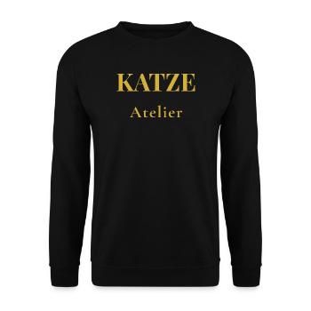 T-shirt chat minimaliste – Design premium - Sweat-shirt Unisexe - noir - Devant - Alina (178cm) & Michal (187cm)