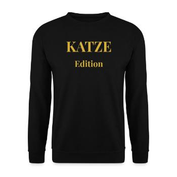 T-shirt chat minimaliste – Design premium - Sweat-shirt Unisexe - noir - Devant - Alina (178cm) & Michal (187cm)