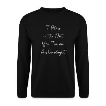 archaeology - Unisex Sweatshirt - black - Front - Alina (178cm) & Michal (187cm)