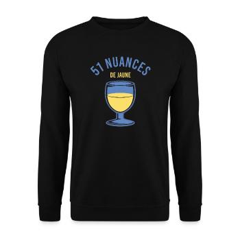 51 nuances de jaune - Pour les fans de pastis - Sweat-shirt Unisexe - noir - Devant - Alina (178cm) & Michal (187cm)