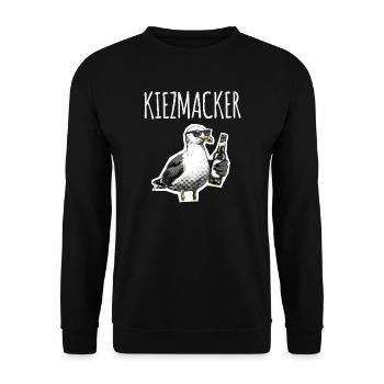 Kiez Möwe Macker - Sweat-shirt Unisexe - noir - Devant - Alina (178cm) & Michal (187cm)