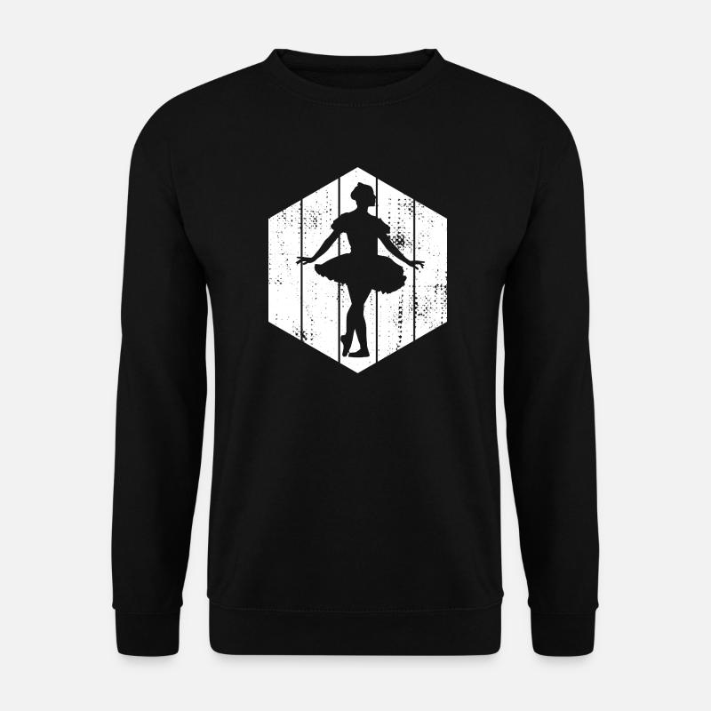 Ballett Mädchen Zeichnung - Unisex Pullover - Schwarz
