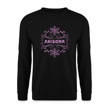 Arizona - Unisex Sweatshirt - black - Front - Alina (178cm) & Michal (187cm)