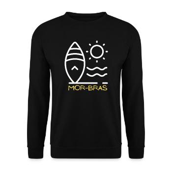 Mor Bras - Sweat-shirt Unisexe - noir - Devant - Alina (178cm) & Michal (187cm)