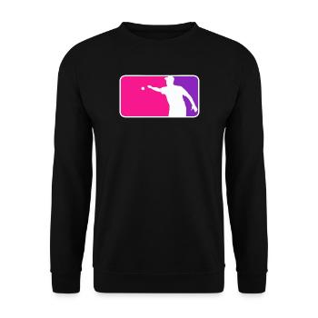 Petanque Boule Petanca Major League Style Pink - Unisex Pullover - Schwarz - Vorne - Alina (178cm) & Michal (187cm)