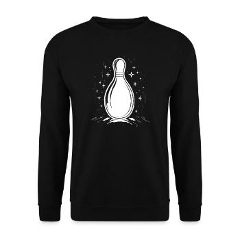Bowling - Unisex Sweatshirt - black - Front - Alina (178cm) & Michal (187cm)