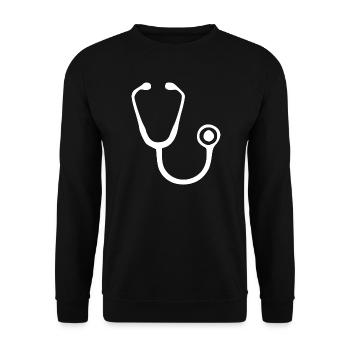 Don de médecine Docteur - Sweat-shirt Unisexe - noir - Devant - Alina (178cm) & Michal (187cm)