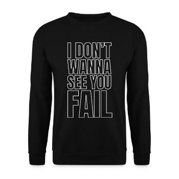 Empowerment pur! Echter Support!  - Unisex Pullover - Schwarz - Vorne - Alina (178cm) & Michal (187cm)