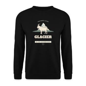 Glacier National Park Kontinentalscheide - Unisex Pullover - Schwarz - Vorne - Alina (178cm) & Michal (187cm)