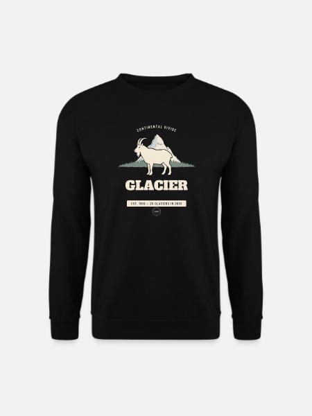 Glacier National Park Kontinentalscheide - Unisex Pullover - Schwarz