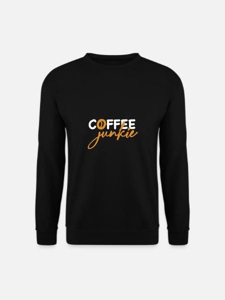 Coffee Junkie - Unisex Pullover - Schwarz