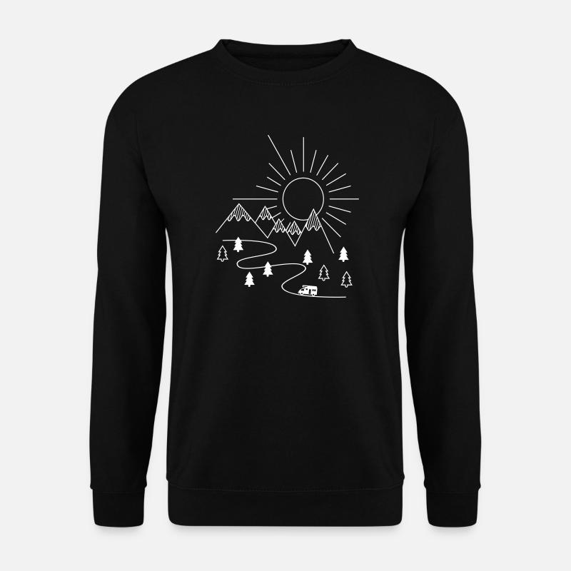Camping - Unisex Pullover - Schwarz