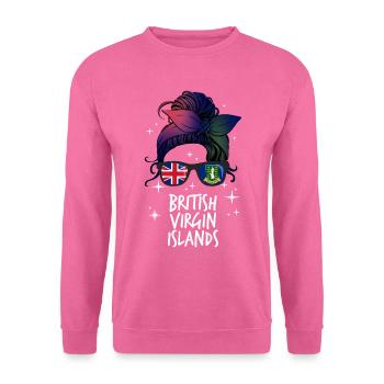 British Virgin Islands - Unisex Sweatshirt - pink - Front