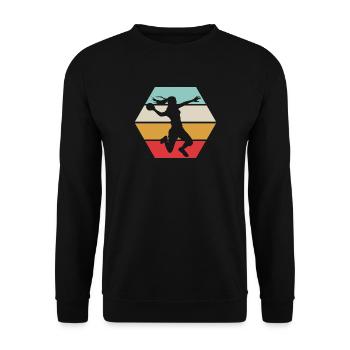 Handball Mädchen / Handball Girl - Unisex Pullover - Schwarz - Vorne - Alina (178cm) & Michal (187cm)