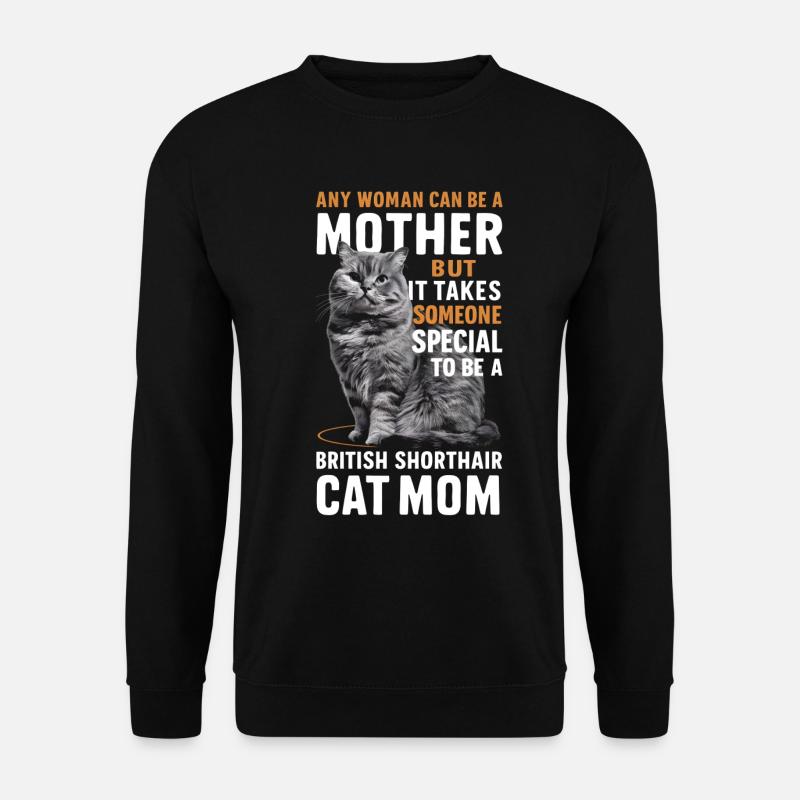Katze Britisch Kurzhaar Geschenk - Unisex Pullover - Schwarz