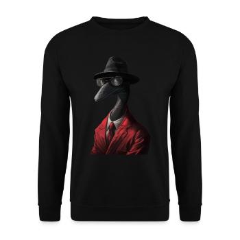 Wurm - Unisex Pullover - Schwarz - Vorne - Alina (178cm) & Michal (187cm)