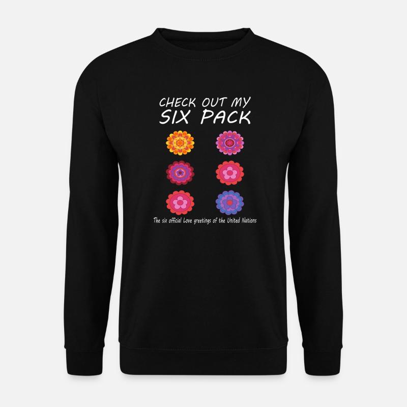 Blumen Sixpack - Unisex Pullover - Schwarz