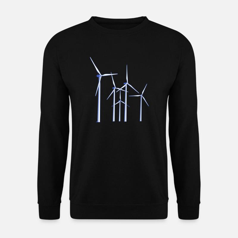 wind turbines - Unisex Sweatshirt - black