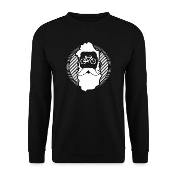 Idée de cadeau de vélo - Sweat-shirt Unisexe - noir - Devant - Alina (178cm) & Michal (187cm)