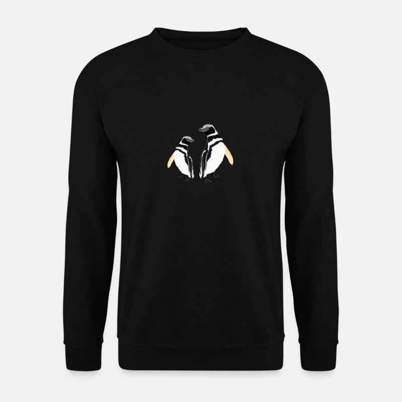 Pinguinpärchen, Liebe, Paar, Beziehungsleben - Unisex Pullover - Schwarz