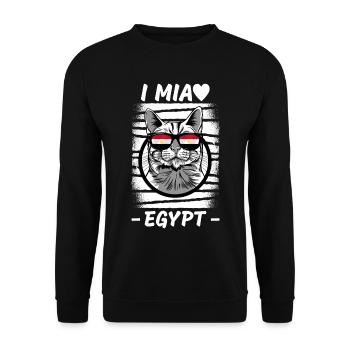 Egypt Flag Hurghada Africa Egyptian Flag - Unisex Sweatshirt - black - Front - Alina (178cm) & Michal (187cm)