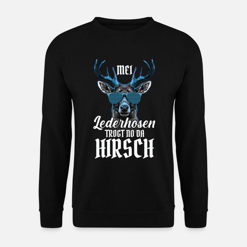 Mei Lederhosn is in da Wäsch Lederhose Ersatz - Unisex Pullover - Schwarz