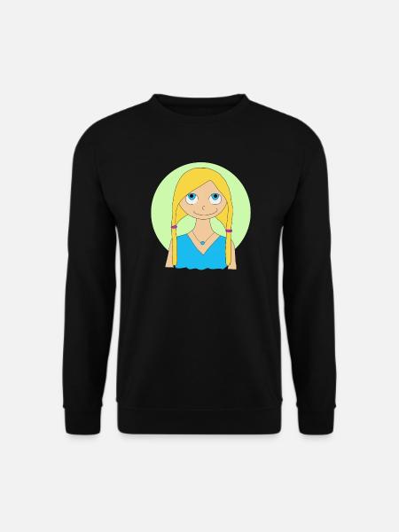 Mangamädchen - Unisex Pullover - Schwarz