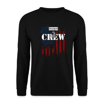 Veteran Crew - Veteran - Unisex Sweatshirt - black - Front - Alina (178cm) & Michal (187cm)