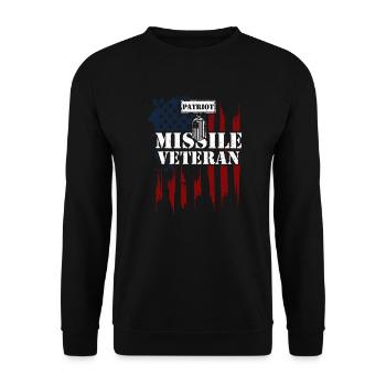 Patriot Missile Veteran - Veteran - Unisex Sweatshirt - black - Front - Alina (178cm) & Michal (187cm)