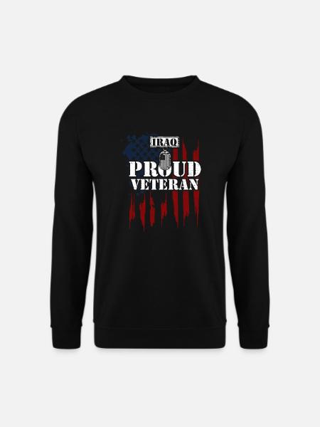 Iraq Proud Veteran - Veteran - Unisex Sweatshirt - black
