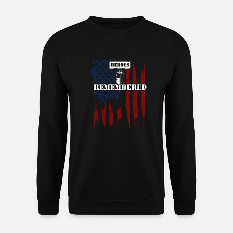 Heroes Remembered - Veteran - Unisex Pullover - Schwarz