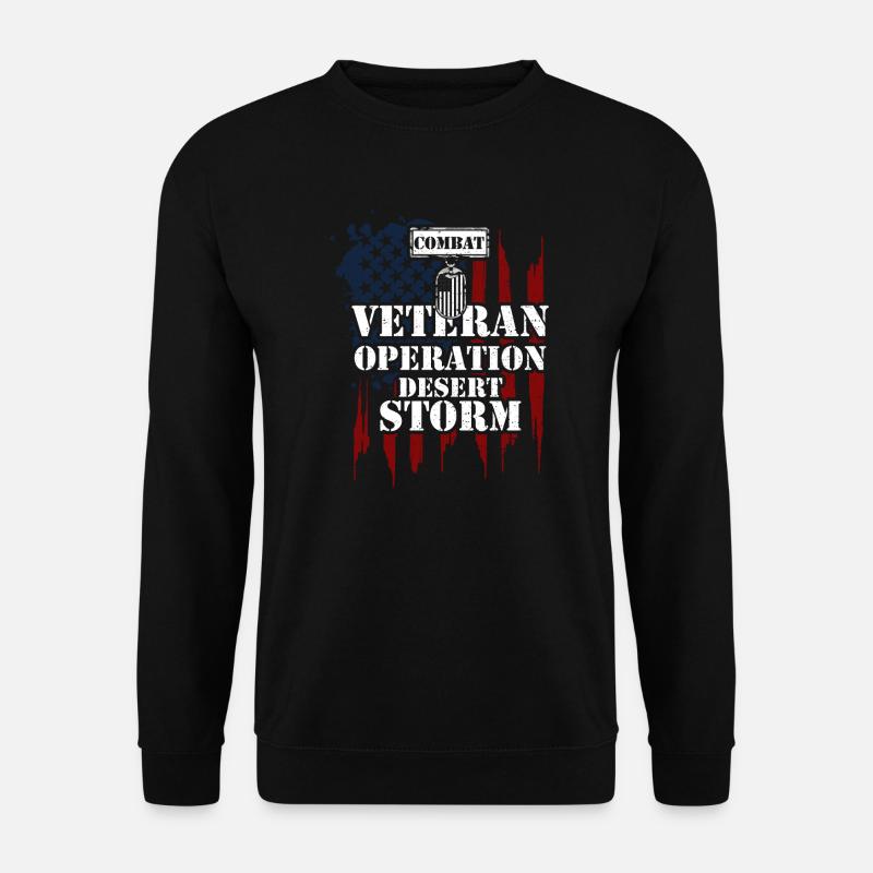 Combat Veteran Operation Desert... - Unisex Sweatshirt - black