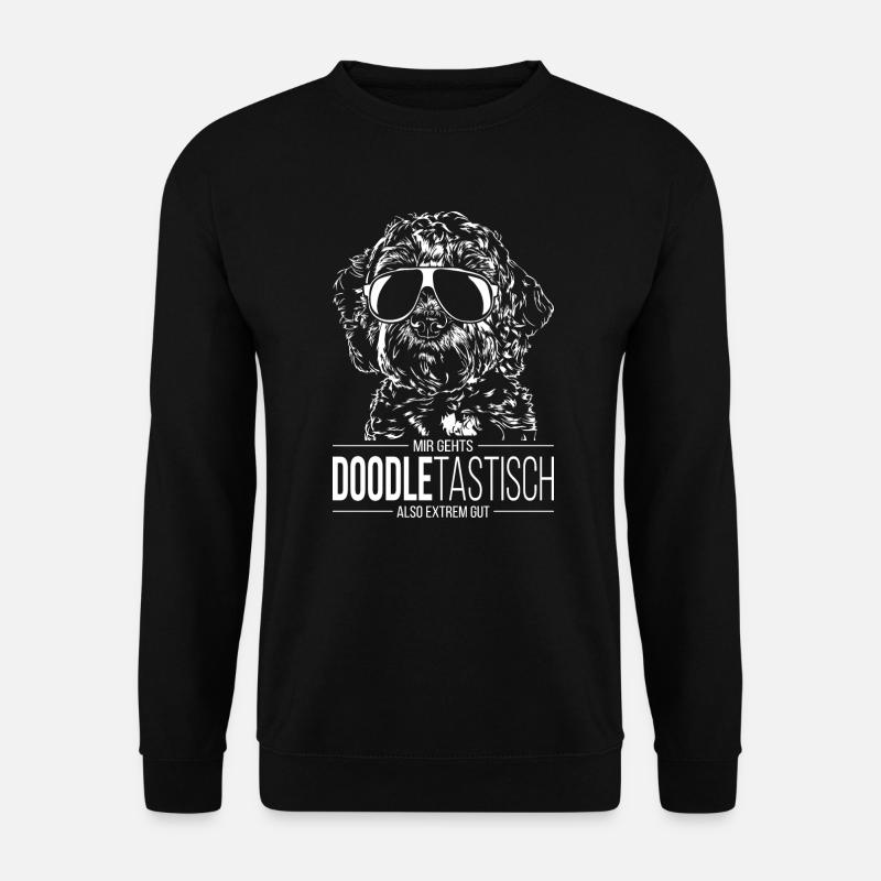 DOODLETASTISCH Labradoodle Goldendoodle Spruch - Unisex Pullover - Schwarz