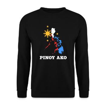Philippinen Kartendesign für stolze Pinoys - Unisex Pullover - Schwarz - Vorne - Alina (178cm) & Michal (187cm)