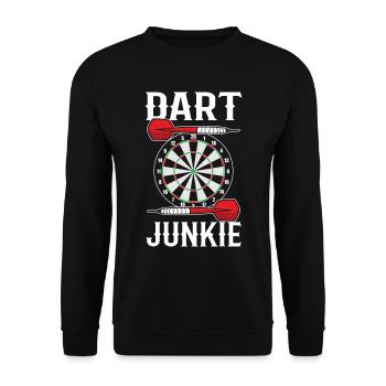 Darts players Darts players - Unisex Sweatshirt - black - Front - Alina (178cm) & Michal (187cm)