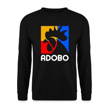 Adobo-Design für stolze Pinoys - Unisex Pullover - Schwarz - Vorne - Alina (178cm) & Michal (187cm)