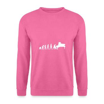 Cadeau de piano de joueur de piano Evolution pianiste - Sweat-shirt Unisexe - rose - Devant
