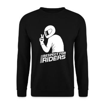 Respect des coureurs - Sweat-shirt Unisexe - noir - Devant - Alina (178cm) & Michal (187cm)