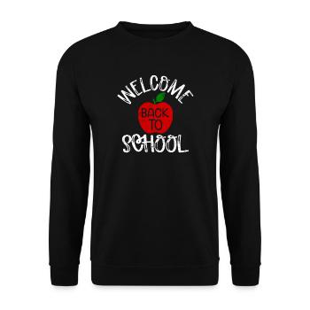 SCHOOL DAY SCHOOL START CLASS SHIRTS GIFT MOTIFS - Unisex Sweatshirt - black - Front - Alina (178cm) & Michal (187cm)
