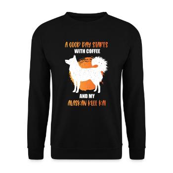 Quai de trèfle de l’Alaska - Sweat-shirt Unisexe - noir - Devant - Alina (178cm) & Michal (187cm)