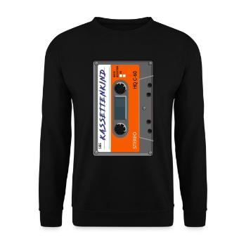 Kassettenkind - Unisex Pullover - Schwarz - Vorne - Alina (178cm) & Michal (187cm)