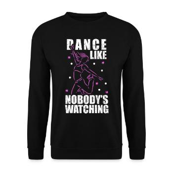 Danse GymTrainer - Sweat-shirt Unisexe - noir - Devant - Alina (178cm) & Michal (187cm)