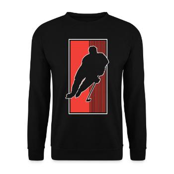 Eishockey Hockey sur glace - Sweat-shirt Unisexe - noir - Devant - Alina (178cm) & Michal (187cm)