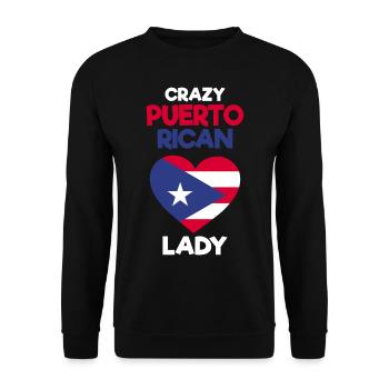 Puerto Rico Geschenkidee | Puerto Ricaner Heimat - Unisex Pullover - Schwarz - Vorne - Alina (178cm) & Michal (187cm)