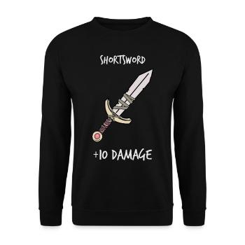 +10 Damage - Unisex Sweatshirt - black - Front - Alina (178cm) & Michal (187cm)