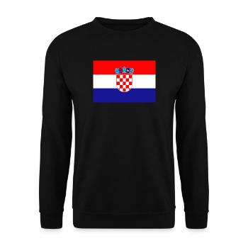 Croatie drapeau drapeau croate drapeau - Sweat-shirt Unisexe - noir - Devant - Alina (178cm) & Michal (187cm)