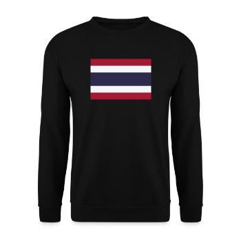 Thailand Flag Flag Thai Bangkok Thai - Unisex Sweatshirt - black - Front - Alina (178cm) & Michal (187cm)