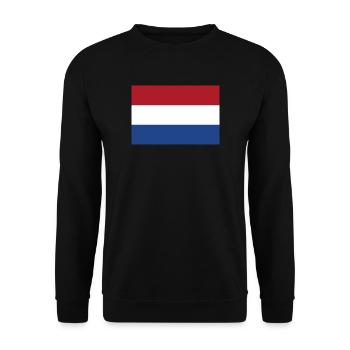 Pays-Bas Hollande Drapeau néerlandais Drapeau - Sweat-shirt Unisexe - noir - Devant - Alina (178cm) & Michal (187cm)