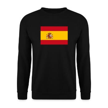 Spain Spanish Flag Flag Madrid EM - Unisex Sweatshirt - black - Front - Alina (178cm) & Michal (187cm)